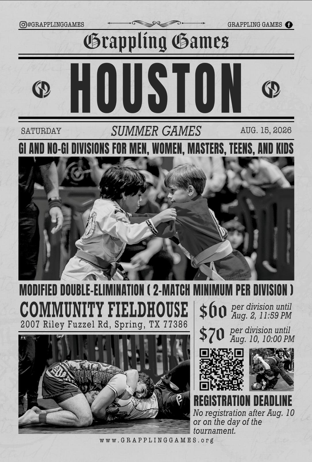 Grappling Games Flyer 2026